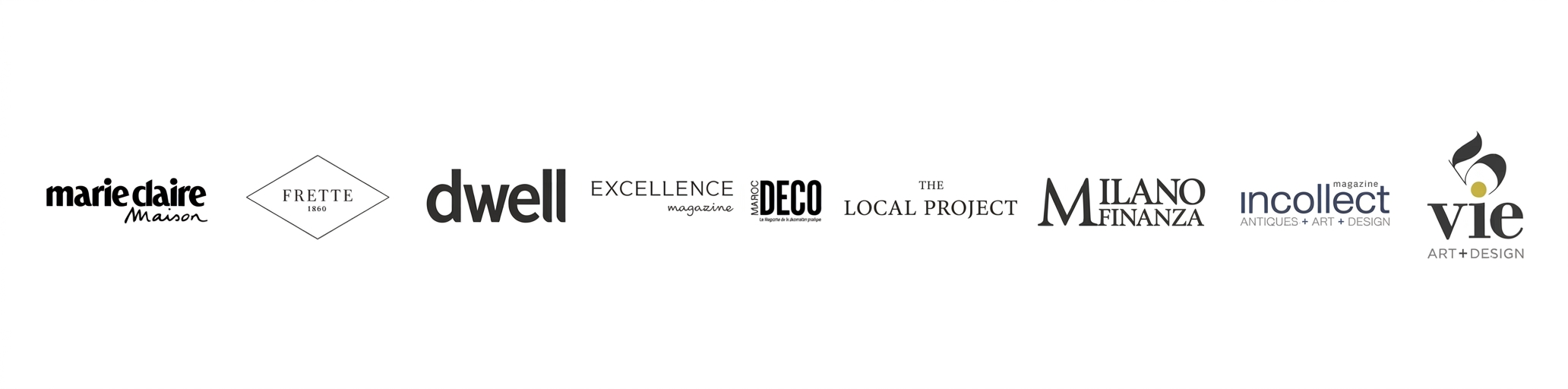 Studio IB Milano featured in Marie Claire Maison, Frette, Dwell, Excellence Magazine, Maroc Deco, The Local Project, Milano Finanza, Incollect Magazine and Vie Art + Design